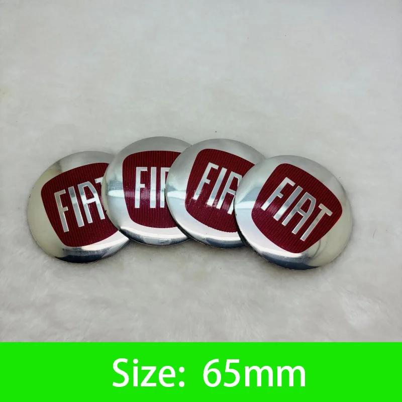 56-65mm Car Wheel Center Hub Cap Emblem Sticker Accessories For Fiat Abarth 500 Tipo FR Punto Ducato Stilo Palio Pondo Bravo