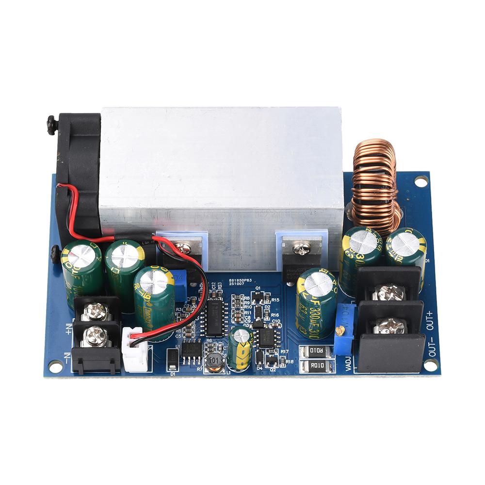 DC-DC High Power 600W Adjustable Step-down Power Supply Module With Fan DC 12-75V To 2.5-60V Buck Converter 25A Constant Current