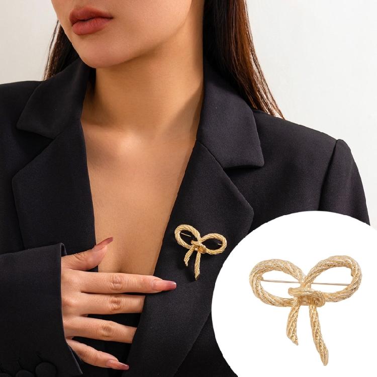 Irregular Bowknot Charm Brooch Fashion Sweater Clothing Pin Decorative Lapel Pin