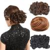 Chignon Updo Elastic Drawstring Hair Bun Pad In Black Brown Colors Straight Curly Hairpieces for Women Ladies
