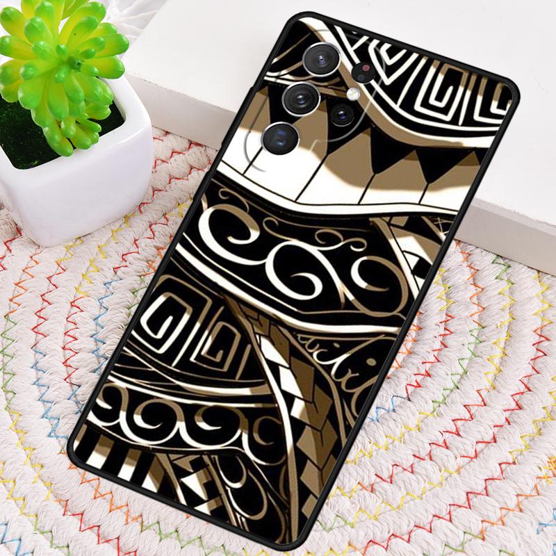 Maori Samoan Polynesian Tribal Silikon Handyhülle Für Samsung Galaxy note 10 pro S26 S25 S24 S23 S22 S21 Plus Ultra Capa Cover