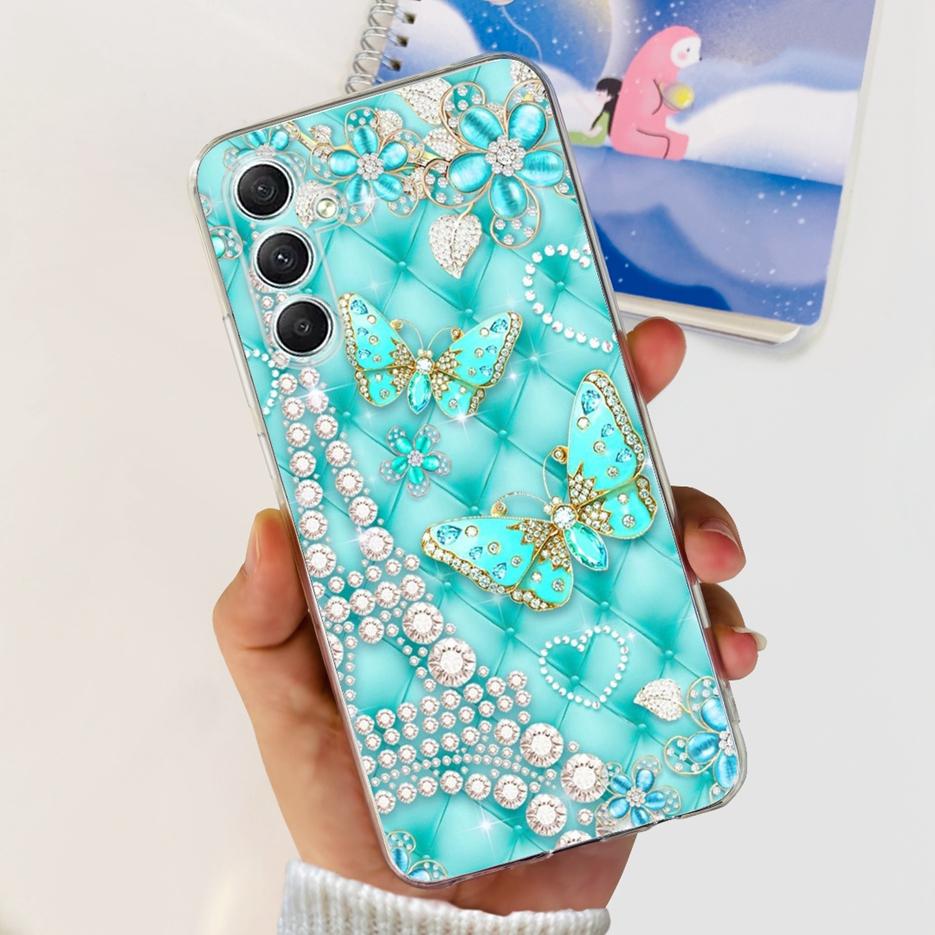 For Samsung Galaxy A15 A25 A35 A55 Case Stylish Painted Cover Soft Silicone Phone Cases For Samsung A55 A 15 25 35 Fundas Bumper