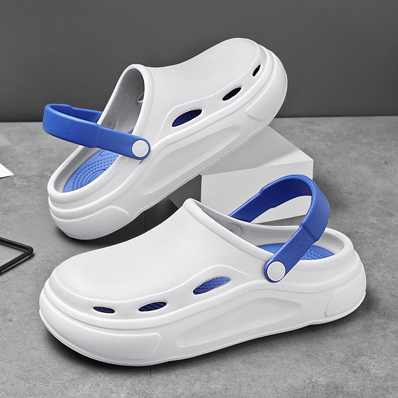 Pánské dřeváky na silné podrážce: Pantofle jako v oblacích, Odolné, Trendy, Protiskluzové pantofle pro vnitřní/venkovní použití