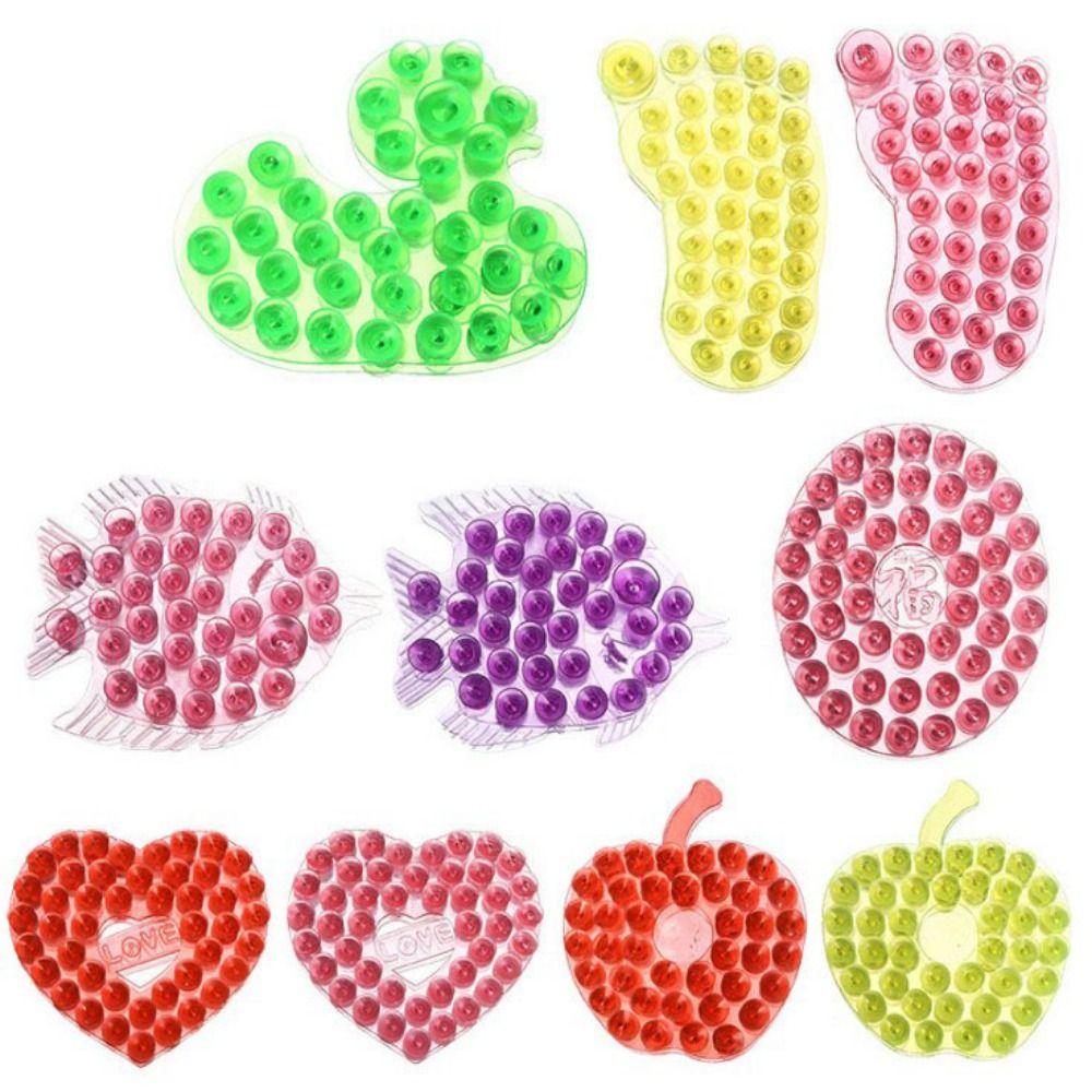 Double Durable Cartoon Shape PVC Soap Sucker Bathroom Accessories Window Sticker Suction Cup