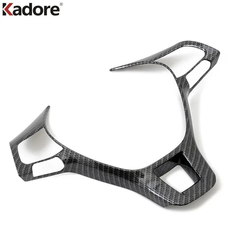 For Volkswagen VW Teramont Atlas 2017 2018    Carbon Fiber Car Steering Wheel Panel Cover Trim Interior Accessories