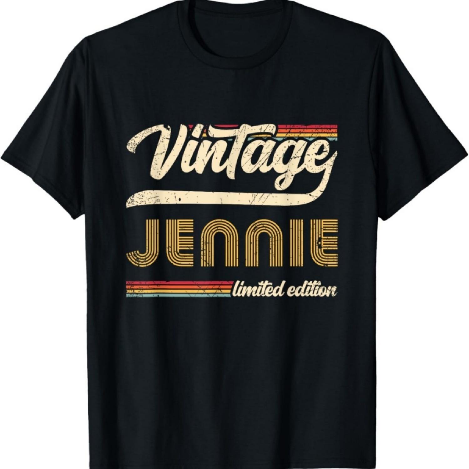 

Classic Personalized Vintage Jennie Limited edition women T-Shirt1 XXXXXL чорний