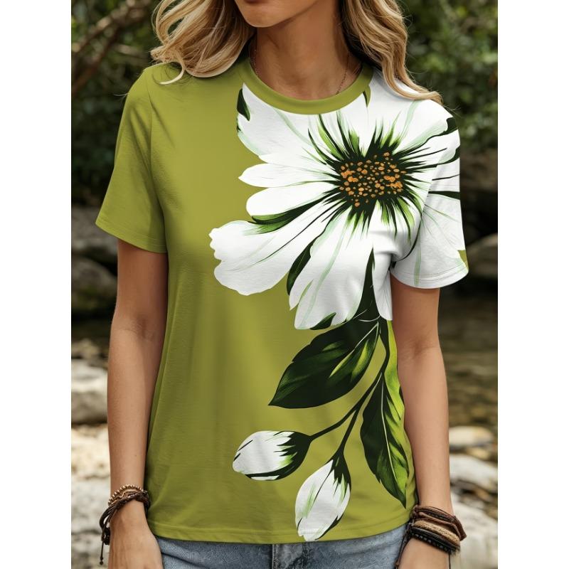 3D Printed Women's Short-sleeve T-shirt, Plus-size Women's Clothing, Fashionable and Versatile, Casual, Everyday Wear