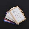 Gold Silver Card Cover Women Aluminum Alloy Work Name Card Holders Case Business Work Card ID Badge Lanyard Holder Metal Bags