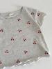 Baby Cherry Print Summer Shorts Set - Breathable Cotton Two-Piece Loungewear