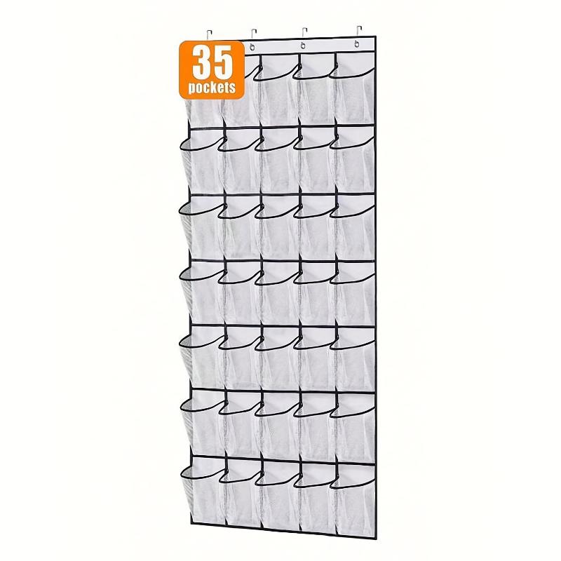 Over The Door Shoe Rack With 24/28/35/40 Large Mesh Pockets Hanging Shoe Organizer For Closet Hanging Shoe Rack Holder Hanger