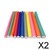 2x10x Hair Foam Curler Roller Set Flexible Rods Easy Use DIY 8mm