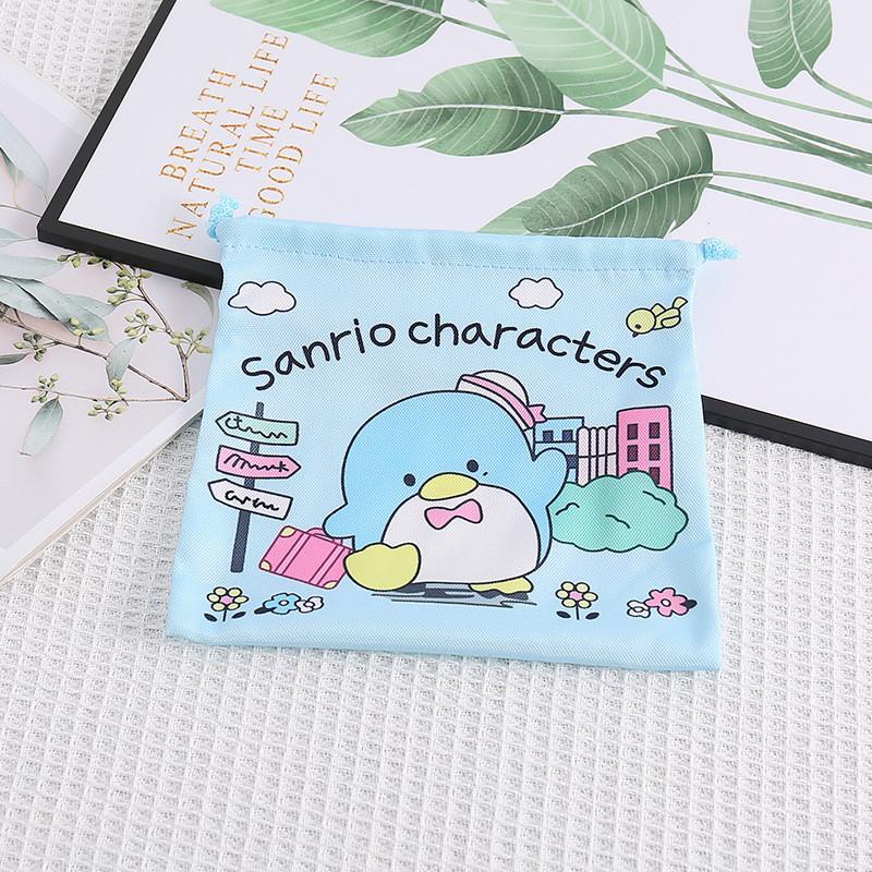 Pom Purin Pom Kordelzug Kosmetiktasche aus Canvas mit Waldtierdrucken