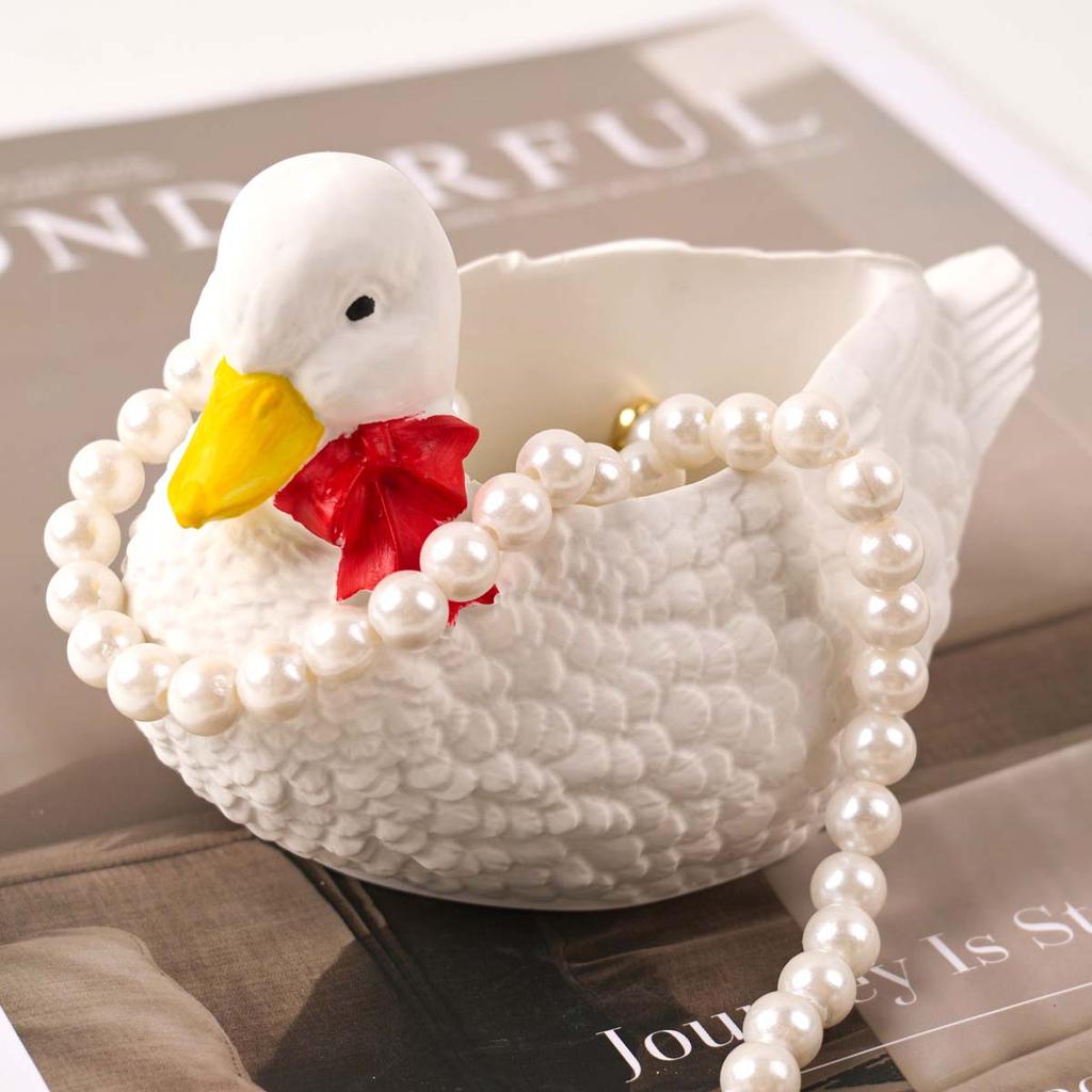 1 buc silicon mucegai lumânare parfumată cutie de depozitare din ipsos frumos rață mucegai 3D creativ ghiveci de flori ornamente mucegai DIY acasă decor consumabile