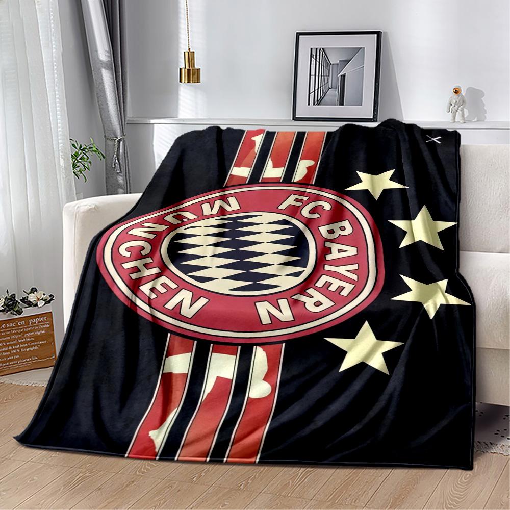 Bayern Munich Blanket Ultra-Soft Suitable for Livingroom Picnics Bedding Four Seasons Universal Stylish Decor