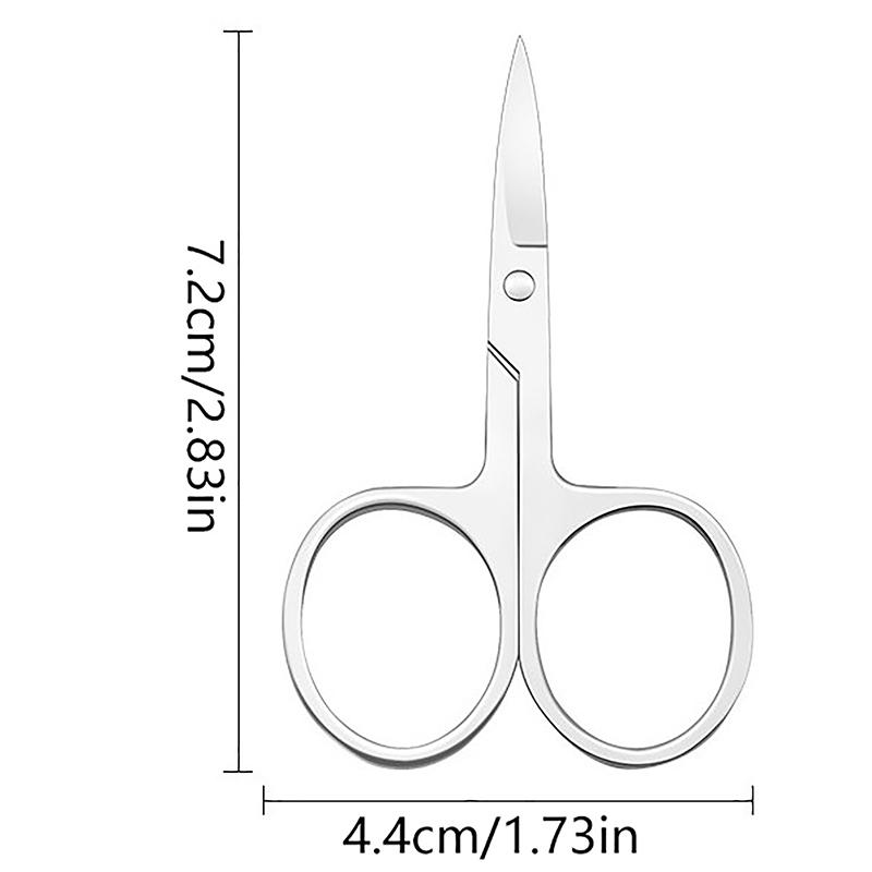 1Pcs Eyebrow Scissor Eyelash Trimmer Facial Hair Remover Stainless Steel Nail Cuticle Manicure Scissor Beauty Makeup Tool