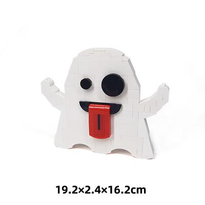 Spleißen kleiner Partikel Baustein Spielzeug Halloween Geist Kürbis Hängeornament Geist Dekoration