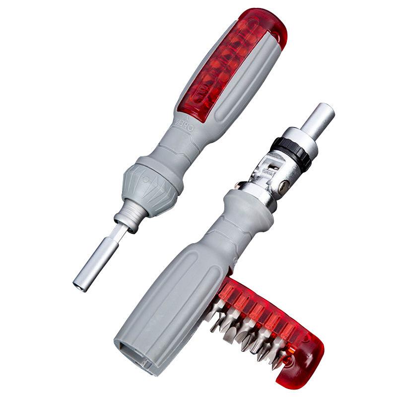 Multi-Angle Elbow Ratchet Screwdriver Creative Driver Bits Set Phillips Torx Hex Combination Tool Kit