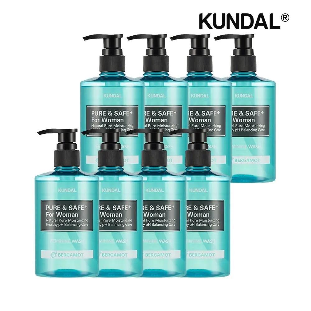 KUNDAL Pure & Safe Feminine Wash Bergamot 300ml x8
