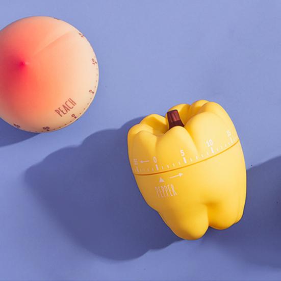 Timer Vegetable Fruit Shaped Mechanical ABS Creative Cooking Time Reminder for Home
