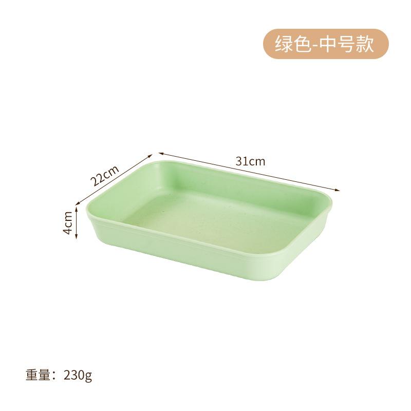 Deepened Thick Tray Put Cup Home Hotel Restaurant Rectangle Plate Fruit Plate Tea Plate Plate Plate Plate