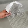 French Style Bride Veils Satin Bow Wedding Headband Exquisite Bridal Headwear  Tiara