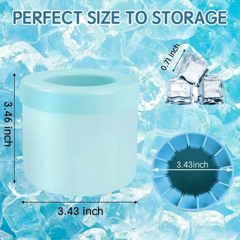 Summer Homemade DIY Refrigerator Freeze Ice Maker Silicone Ice Cube Mold Round Ice Bucket Creative Ice Cube Mold Barware Tools