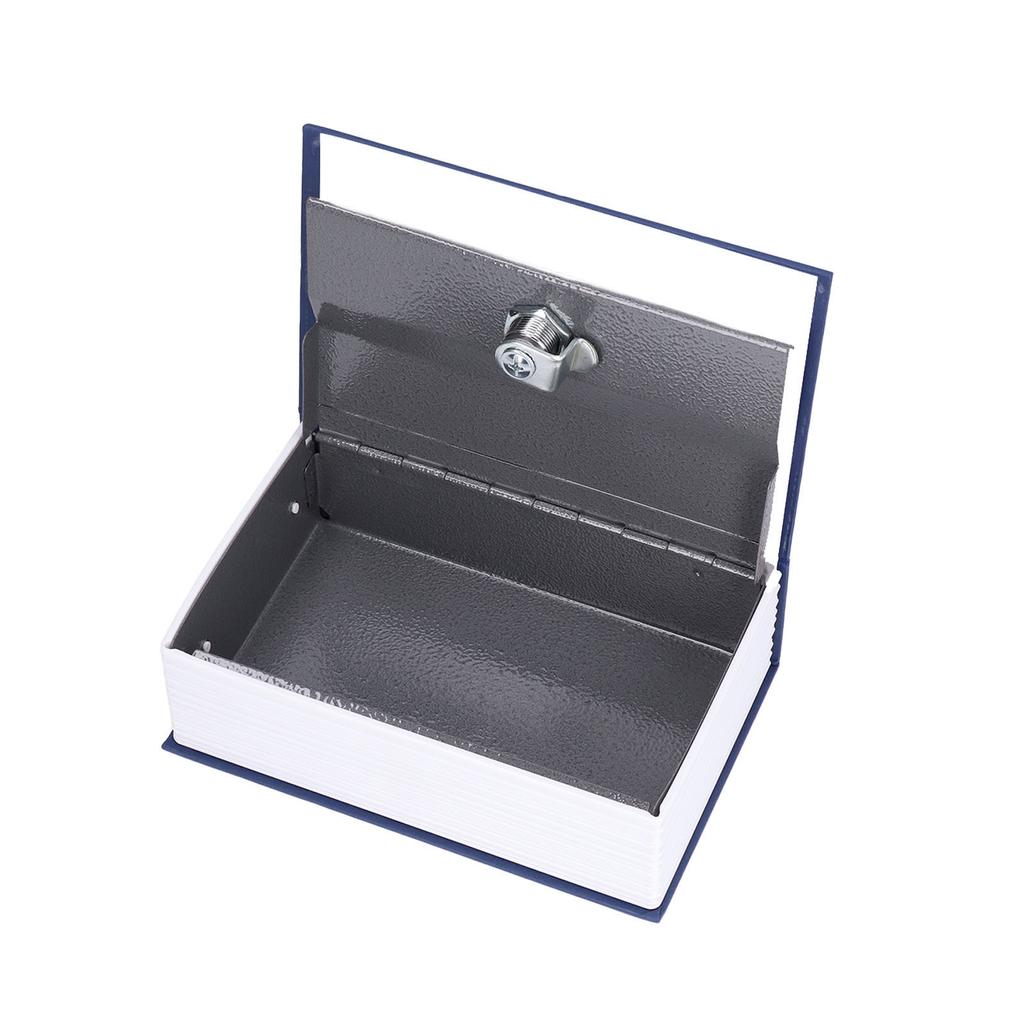 Seif simulare formă de carte cutie decorativă de depozitare bani pentru dormitor living officeblue