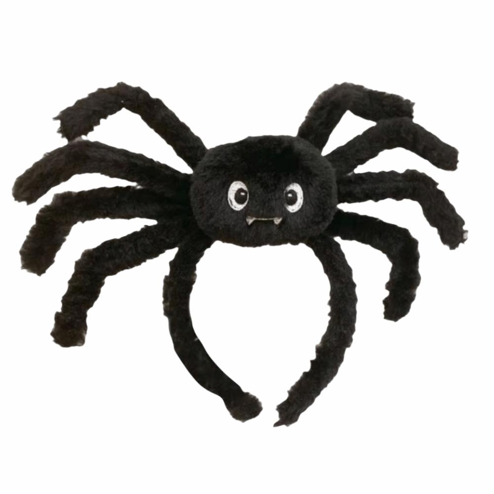 Plush Halloween Funny Headwear Black Headdress Flexible Spider Headband Hair Accessory Spider