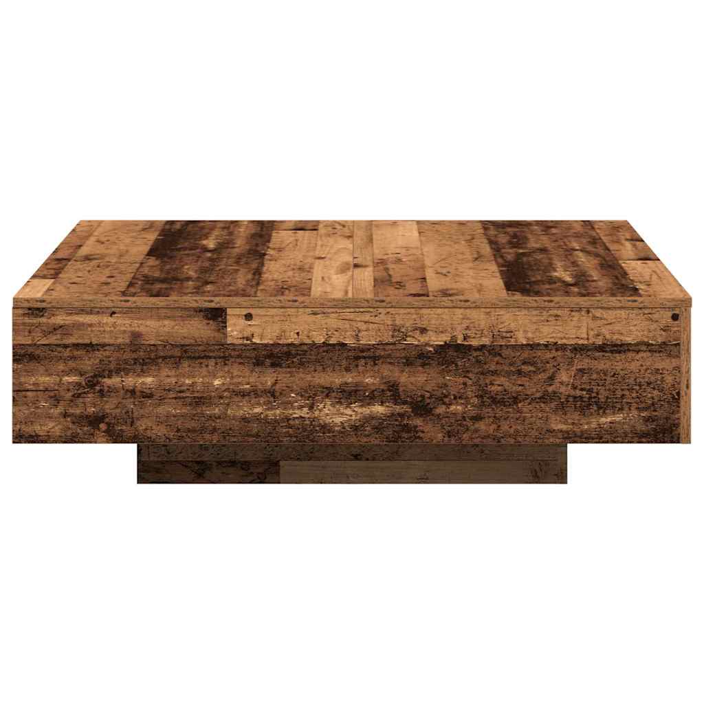 Coffee Table Reclaimed Wood Look 100 x 100 x 31 cm
