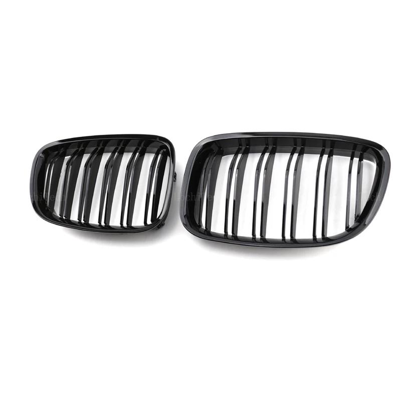 For BMW 5 Series GT F07 2010-2015 New Look Car Grille Grill Front Kidney Glossy 2 Line Double Slat  Dual Line Racing Grilles