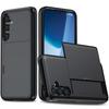 Armor Slide Kartenetui für Samsung Galaxy S25 Edge S24 S23 S22 S21 S20 Ultra S24 S23 FE Kartensteckplatzhalter Abdeckung Brieftasche Schiebeabdeckung