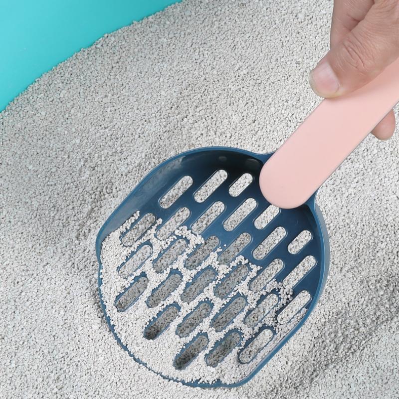 Cat Litter Shovel Plastic Cats Poop Scoop with Base Pet Cleanning Tool Cat Toilet Products Durable Litter Box Cleaner Shovel