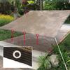 1PC Heavy-Duty Heatproof Shade Net Coffee Colored Sunshade Net Gardens and Patios High-Temperature Resistant Sun Protection Mesh
