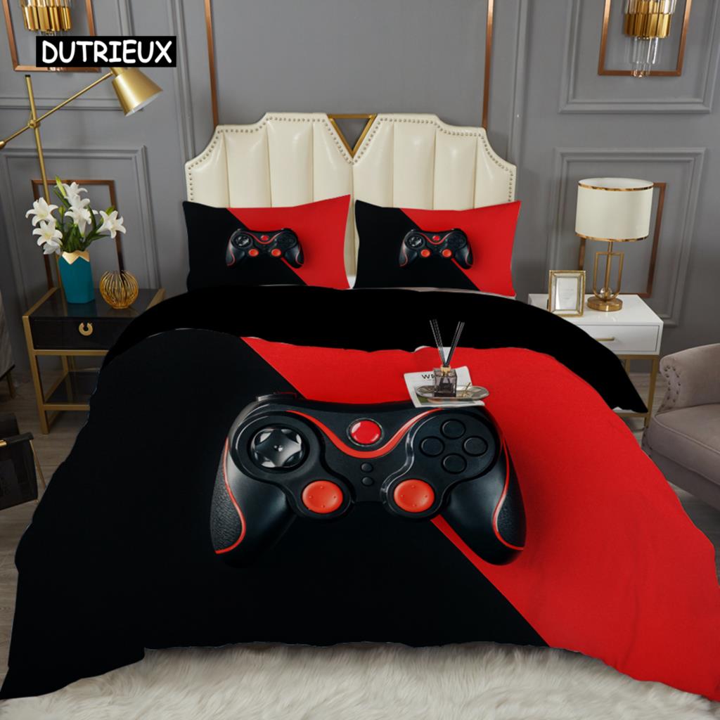 3D Printed Bedding Set Unisex Adults Teens Game Queen King Single Duvet Cover With Pillowcase Bedclothes