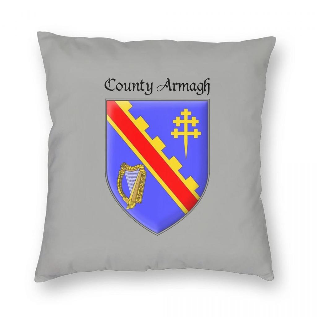 County Armagh Ancient Crest Pillowcase Polyester Linen Velvet Printed Zip Decor Throw Pillow Case Sofa Cushion Cover