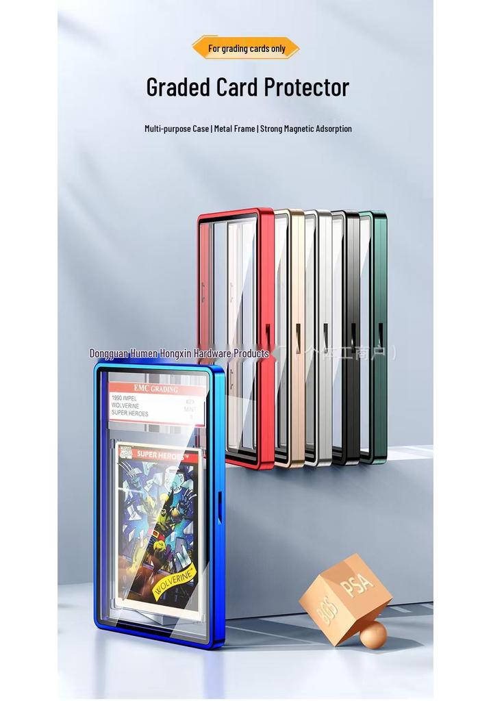 PSA Graded Card Protector for BGS/CGC Pokémon - Metal Anti-UV Protective Case