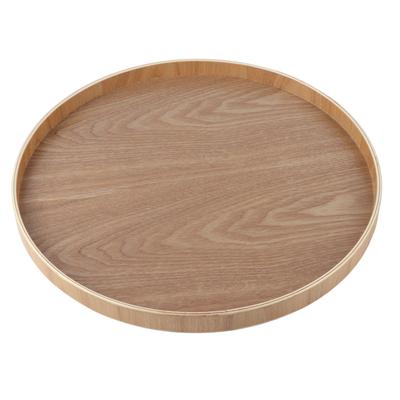 Ronde Vorm Massief Hout Thee Koffie Snack Eten Maaltijden Serveerblad Bord Restaurant Dienbladen Houten