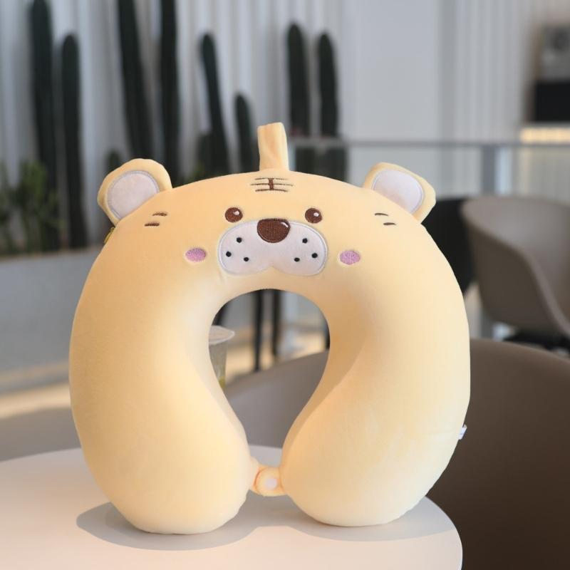 Ushaped Travel Pillow Cartoon Animal Neck Pillows for Travel Office Work Home