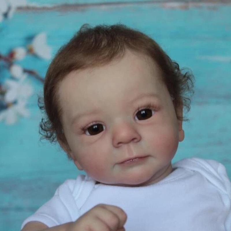 Lebensechte 19-Zoll-Reborn-Babypuppen Felicia Weicher Stoffkörper Bebe Neugeborenenpuppen Realistisch aussehende Simulations-Babypuppen für Kinder Geburtstags-Weihnachtsgeschenke