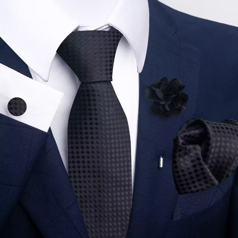 Shenzhen Tie Small Order Professional Production Tie Wedding Men'S Supply Of Sample Silk Set Gifts