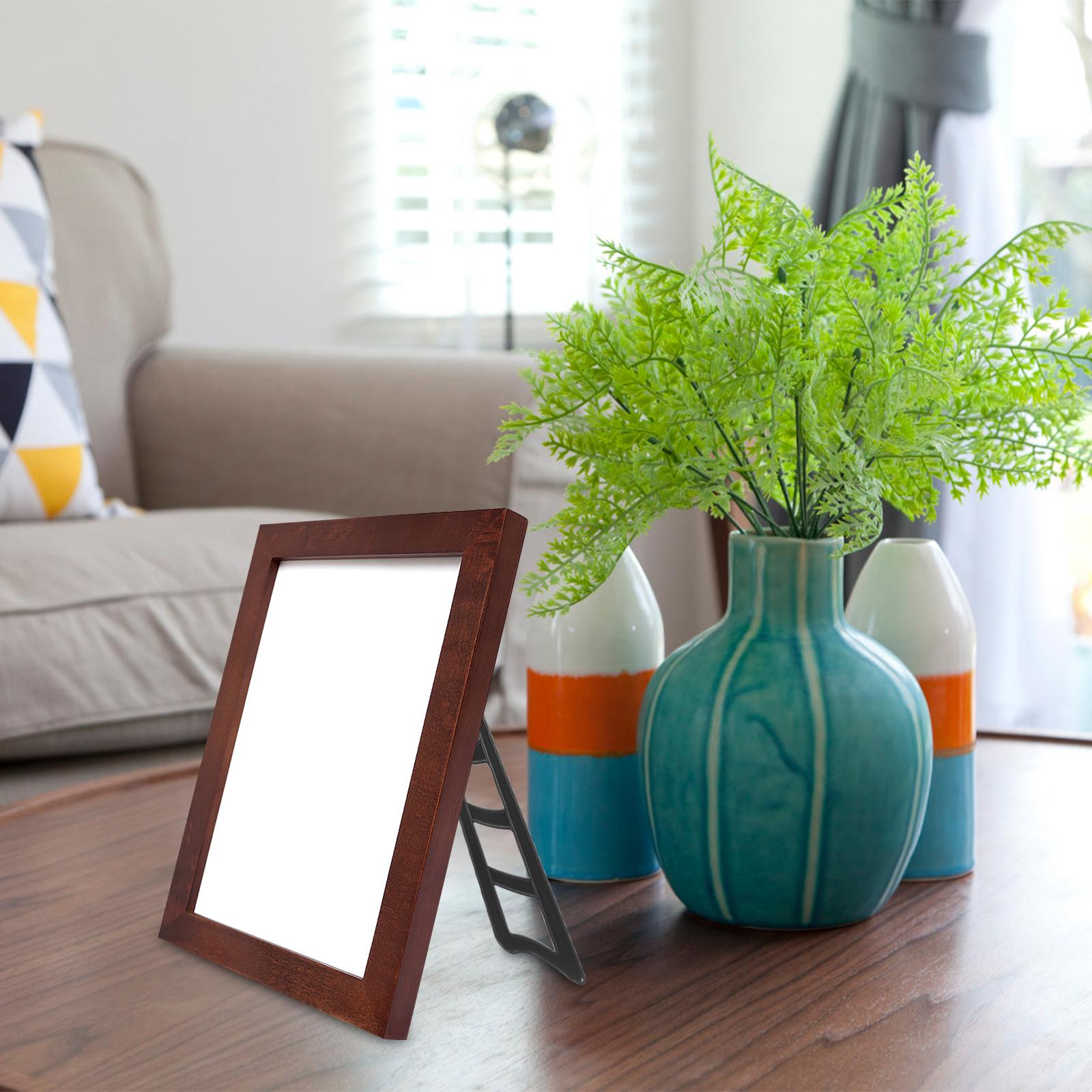 

20Pcs Photo Frame Stand Up Backs Plastic Durable Easel Back Support Frame Holder Tabletop Display for Office Home 13.5X4.5X1CM