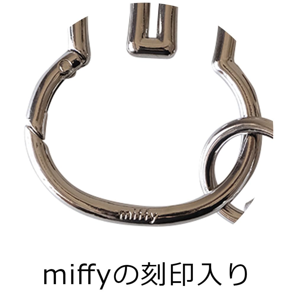 Carabiner Smart Keychain miffy Miffy Goods Character Cute Keychain Holder Gift [Nicot] [miffy] (SV)
