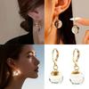 Elegant Women's Glass Ball Earrings with Bubble Inspire Pendant for Sensitive Ears Versatile Gift