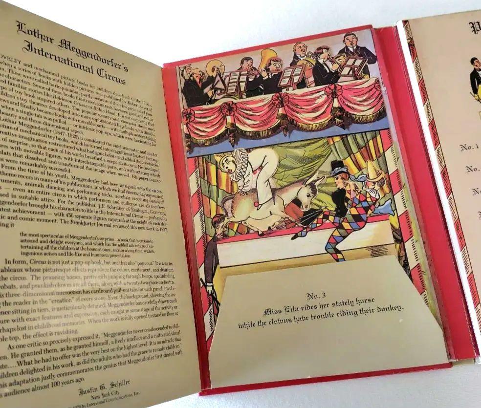 [USED] Panoramic pop-up picture book Meggendorfer INTERNATIONAL CIRCUS