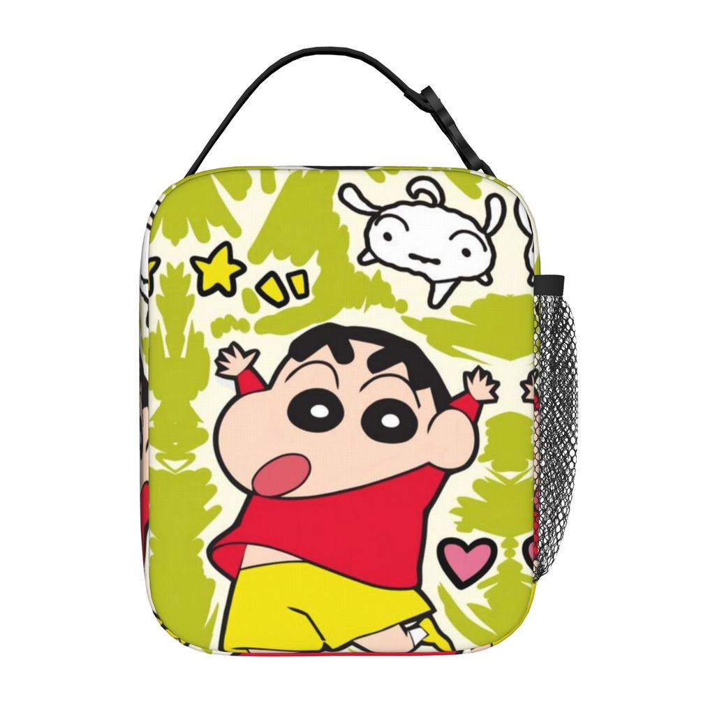 Back to school season Crayon Shin-chan Handbag Naughty Shin Boy (12) Vintage Fashionable Classic Snack Storage Lunch Bag
