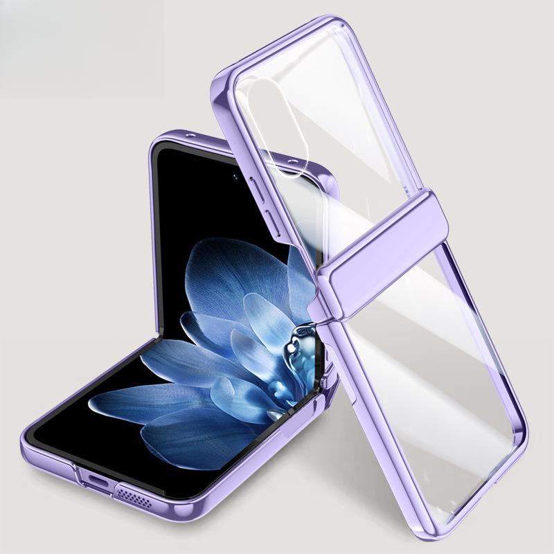 

Подходит для Xiaomi Mix Flip Чехол для телефона Пленка Интегрированный Гальванизированный Складной Экран Полная Защита Противоударный Простой Флип Женский Чехол Xiaomi Mixed Flip