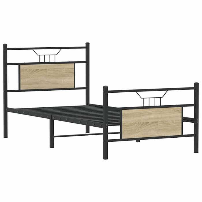 VidaXL Bed Frames Without Mattress Sonoma Oak 75x190 Cm 4106800
