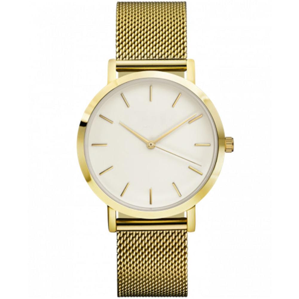 Simple Casual Men Women Large Round Dial Quartz Watch