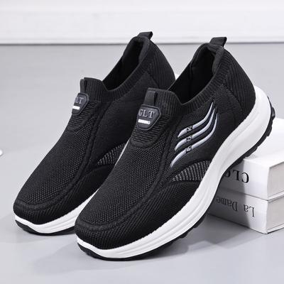 2024 Lente en Herfst Nieuwe Ademende Mesh Schoenen voor Mannen en Vrouwen, Comfortabel, Vrije Tijd, Sport, Hardlopen Enkele Schoenen, Instappers