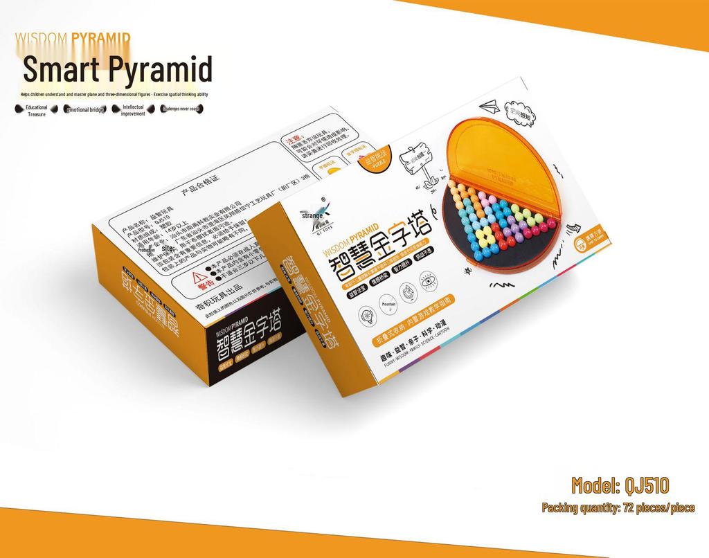 Qi Ji Pyramid Wisdom Beads: Children's Logical Thinking and Reasoning Toy